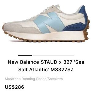 New Balance STAUD x 327 'Sea Salt Atlantic'